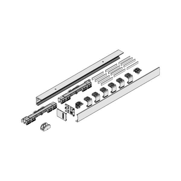 GEZE Levolan 120 Sliding Glass Door - Wall Mount Installation Kit (GL120W-...)