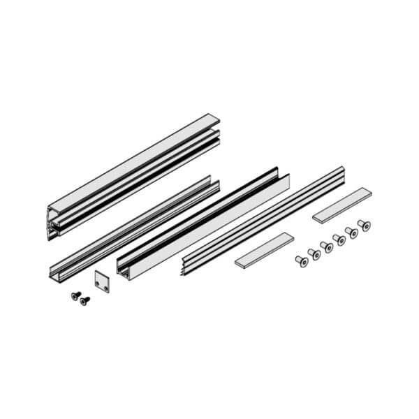 GEZE Levolan 60 Sliding Glass Door - Fixed Panel Mount Installation Kit (GL60FP-...)