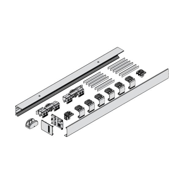 GEZE Levolan 60 Sliding Door - Glass Mount Installation Kit (GL60G-...)