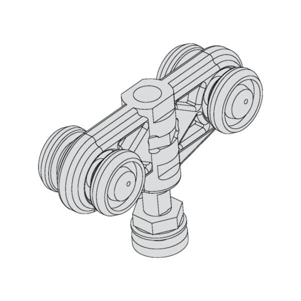 Additional Sliding Glass Door Hardware Kit for GEZE Rollan 80 (GR80.DK)