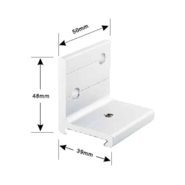 Wall Mount Bracket to suit GCC GRH10/68/50F Sliding Glass Door System (GRHWMB)