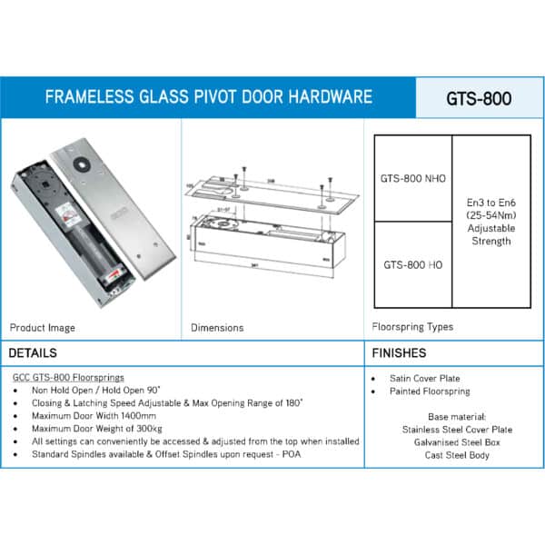 GCC Floor Spring - 300kg (GTS-800...)