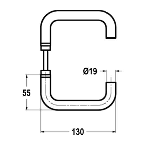 GCC Lever Latchset to Glass Sidelite Strike Box (LLG-04/S2)