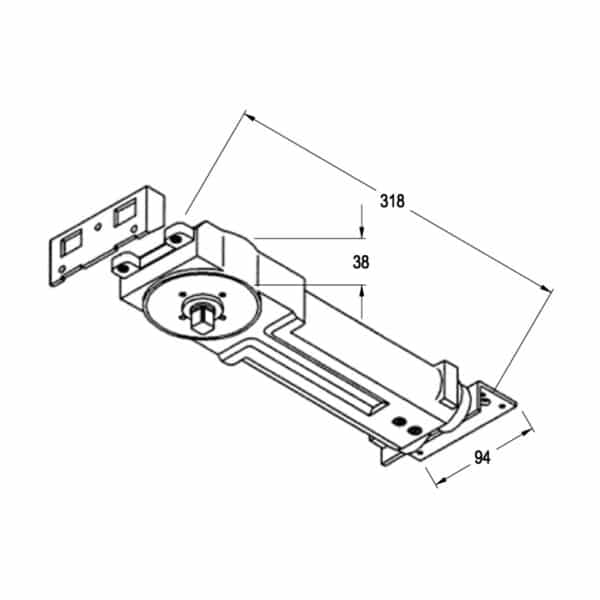 Modern Concealed Overhead Closer (MFGCOC...)