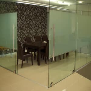 Modern Linear 100 Sliding Glass Door - Ceiling Mount Kit for One Door (ML100-...)