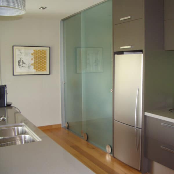 Modern Linear 153 Sliding Glass Door - Ceiling Mount Kit for One Door