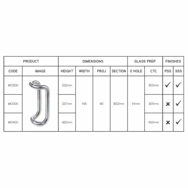 Modern Offset D Pull Handle (MO...)