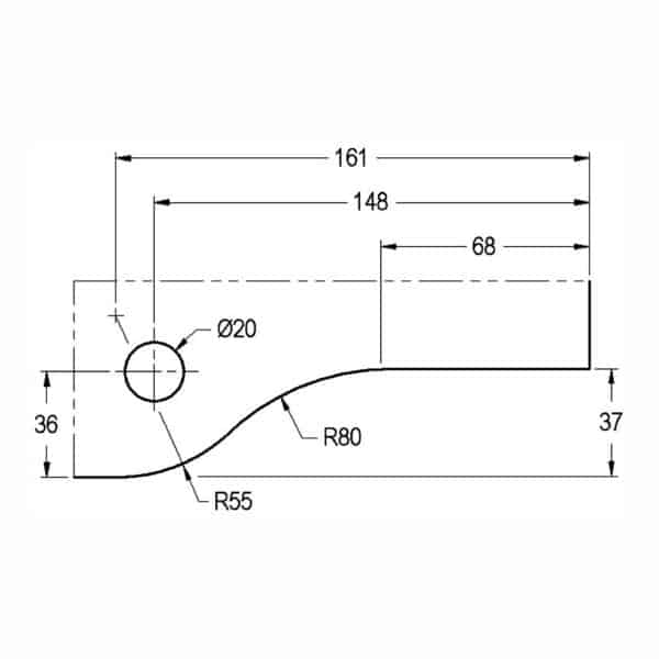 Modern/Elite Bottom Patch Fitting (MP10/SPF10)