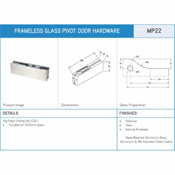 Modern Top Patch Fitting for COC (MP22)