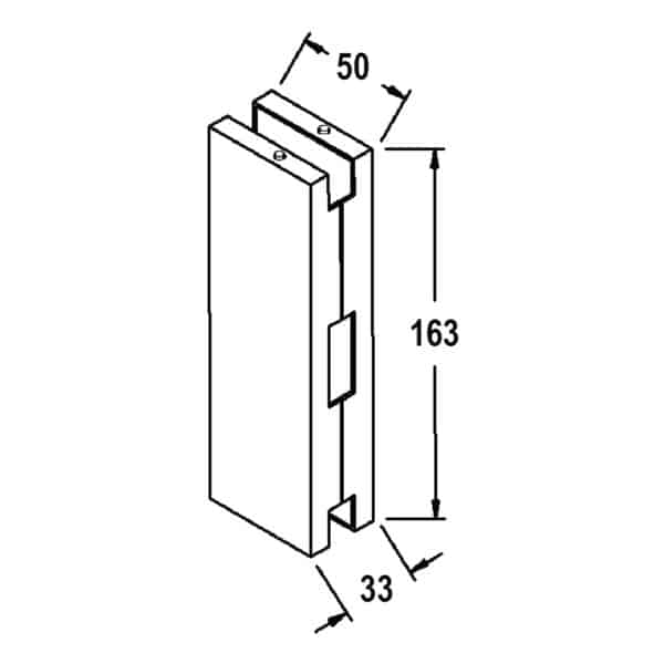 Modern Centre Patch Lock Keeper for MP200 (MP220)