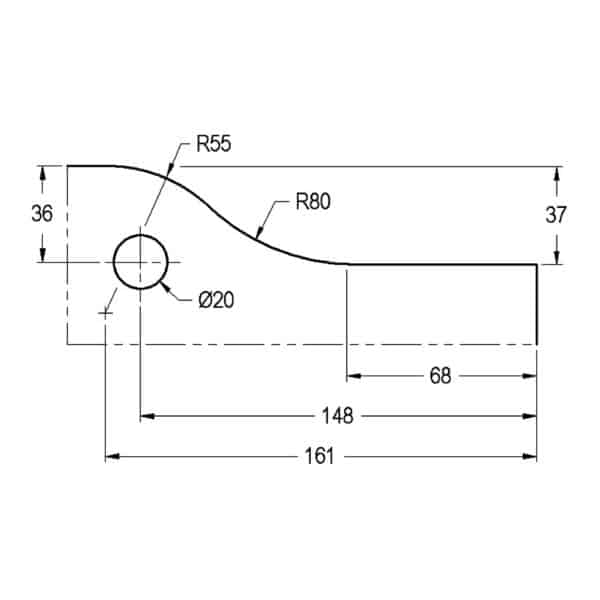 Modern Adjustable Top Patch Fitting for COC (MP22A)