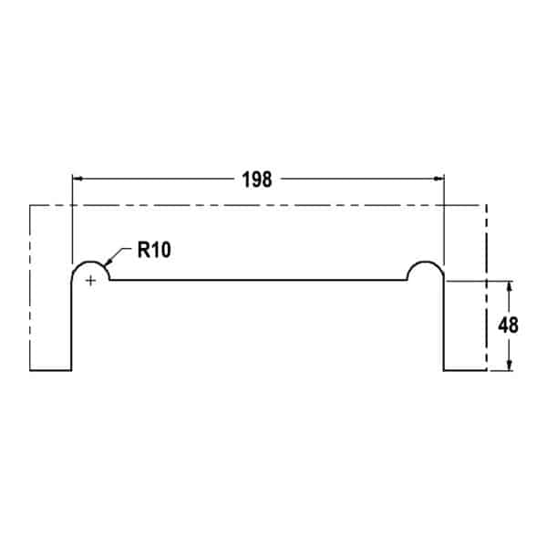 Modern Bottom or Centre Patch Lock (MP300)