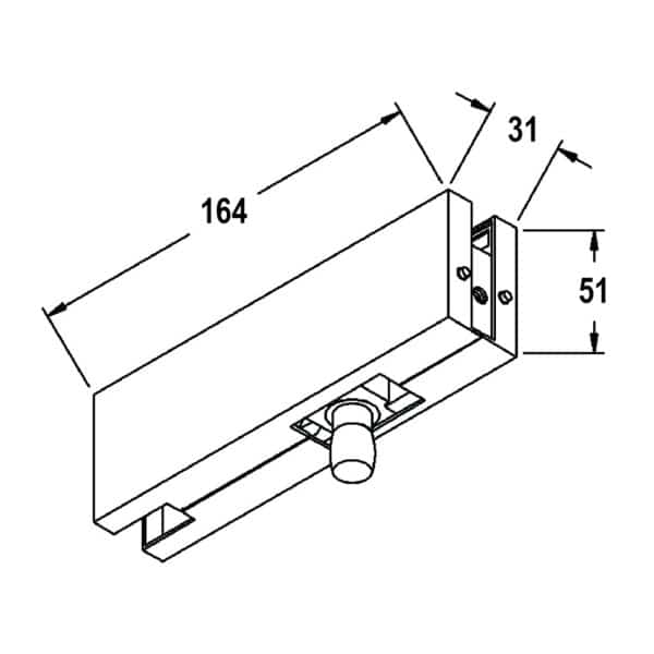Modern Overpanel to Wall Patch Fitting (MP34)