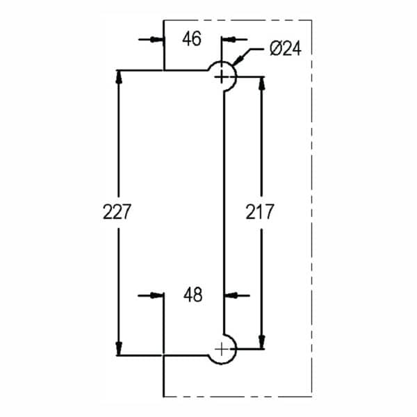 Modern Heavy Duty Lever Patch Lock (MP3582/S2-B)