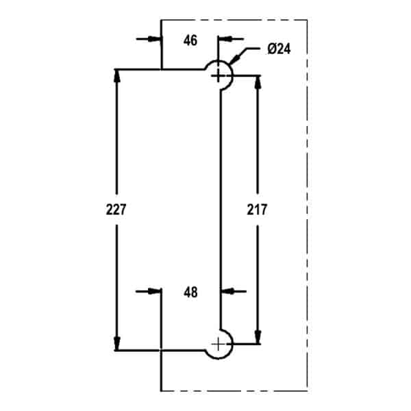 Modern Heavy Duty Lever Patch Lock (MP3582/S2-D)