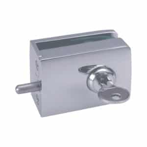 Modern Slide-On Glass to Wall/Floor Patch Lock (MP65)