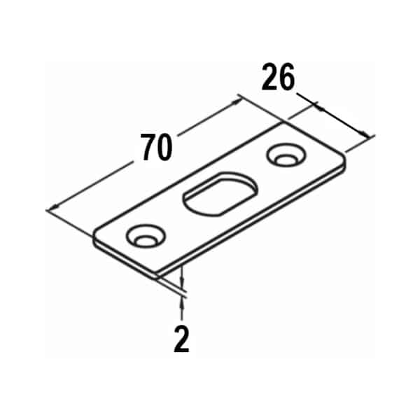Modern Slide-On Patch Lock (MP700N)