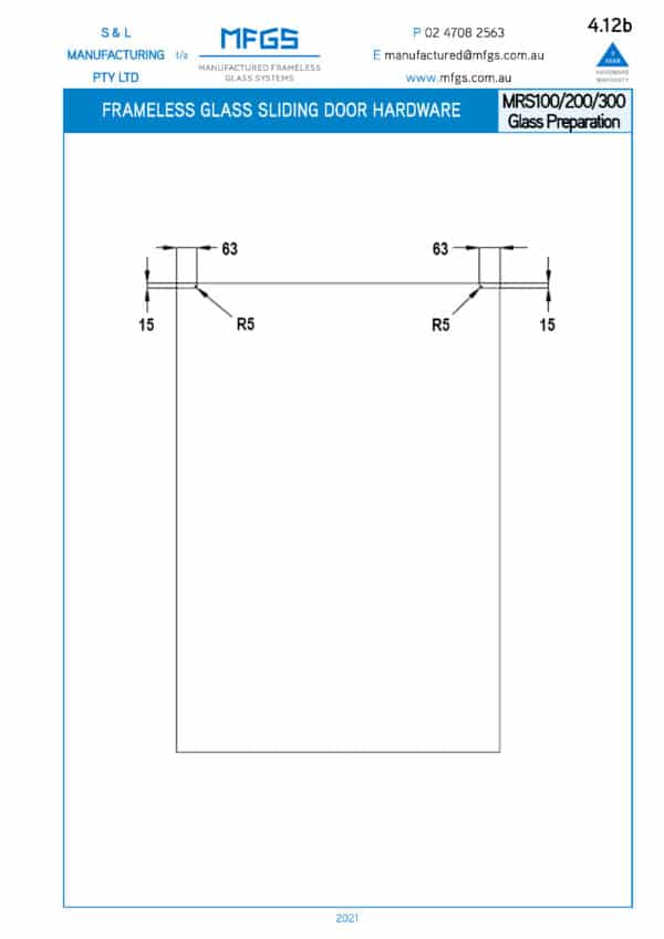 Modern MRS Ceiling Mount Kit for One Door (MRS...)