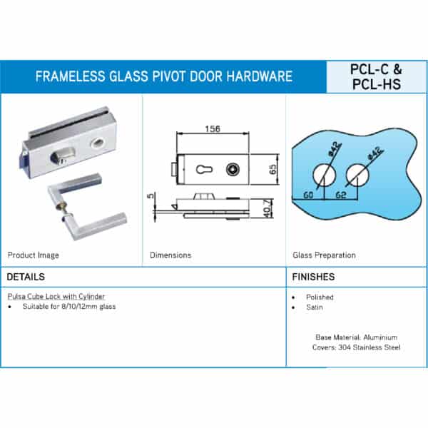 GFS Pulsa Cube Lock with Cylinder (PCL-C)