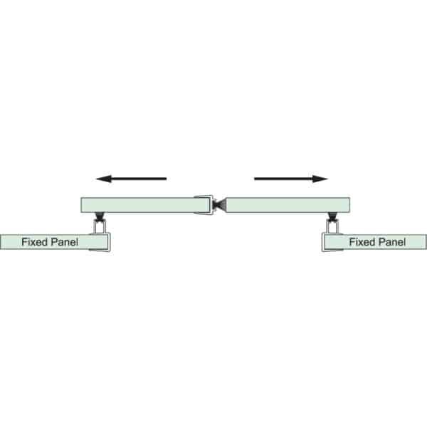 GCC Clear PVC 90° Sliding Frameless Glass Door Seal (PF1...)