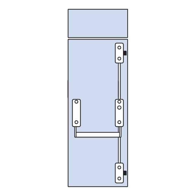 Panic Exit Device Set with 2 x Locking Points (Side)