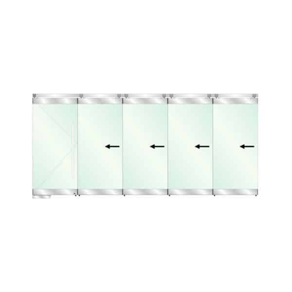 GCC Stacking Glass Door System - Rail Type