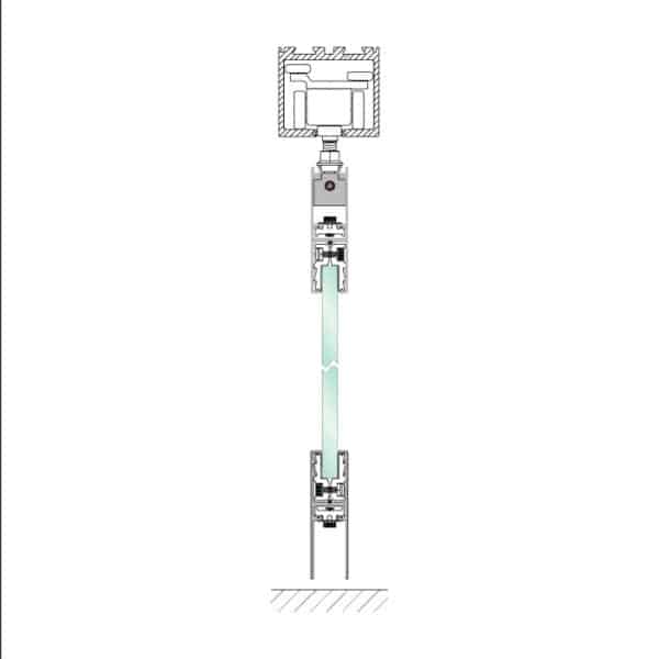 GCC Stacking Glass Door System - Rail Type