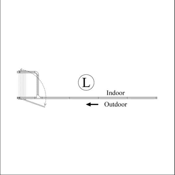 GCC Stacking Glass Door System - Rail Type