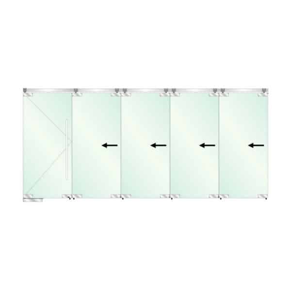 GCC Stacking Glass Door System - Patch Type