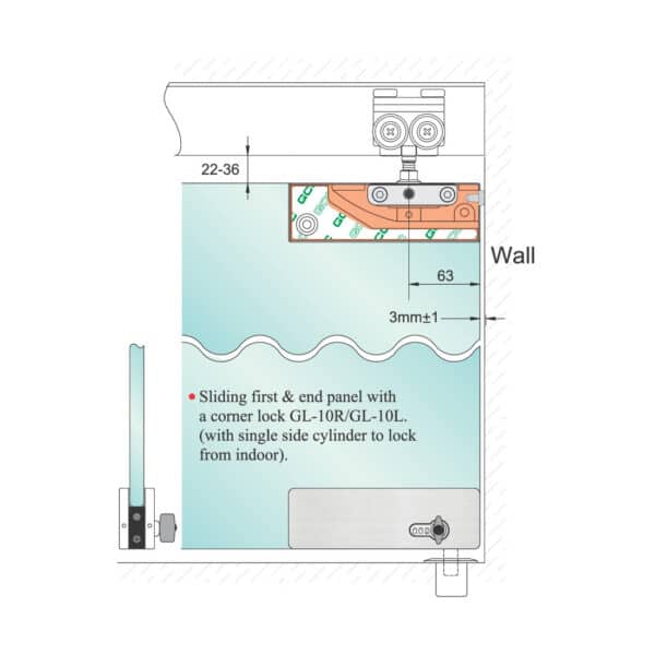 GCC Stacking Glass Door System - Patch Type