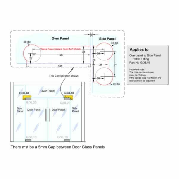 Juralco Heavy Duty Overpanel to Side Panel Patch Fitting