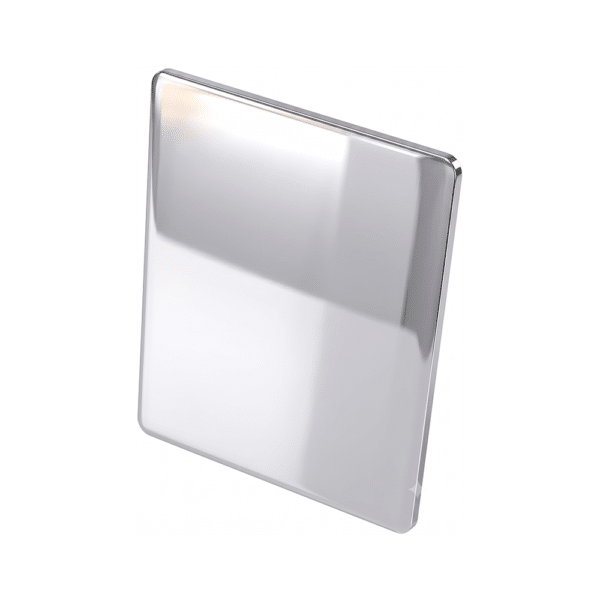 Modern Channel End Cap in Polished Silver Anodised (CC15) for CS15