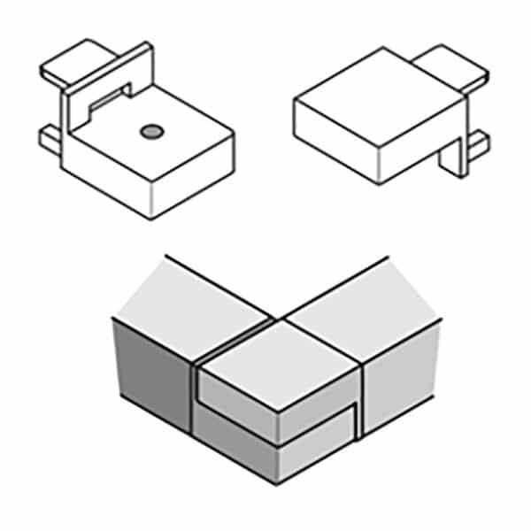 Edgetec Two Piece 90° Corner Link (ET45)