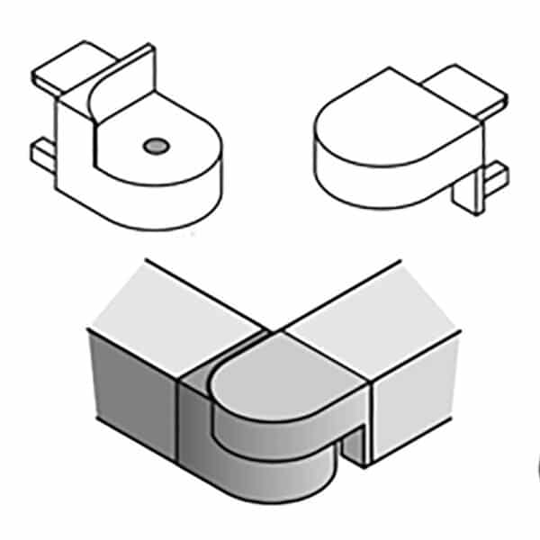 Edgetec Adjustable Corner Link for ET220 (ET46)
