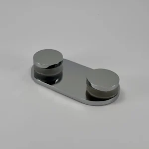 Modern 180° Round Glass to Glass Shower Bracket (MBR180D/B)