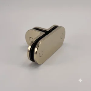 Modern 90°/180° Round Glass to Glass Shower T Bracket (MBR90/180)