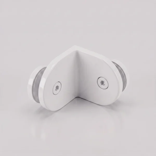 Modern 90° Round Glass to Glass Shower Bracket (MBR90D/B)