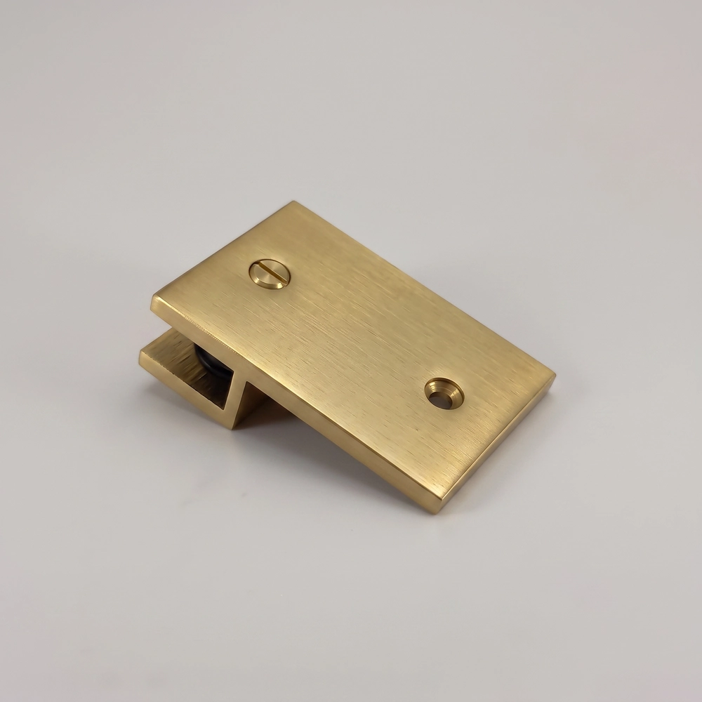 Modern 180° Square Glass to Nib Wall / Bath Shower Bracket for 10mm Glass (MBS10VL)