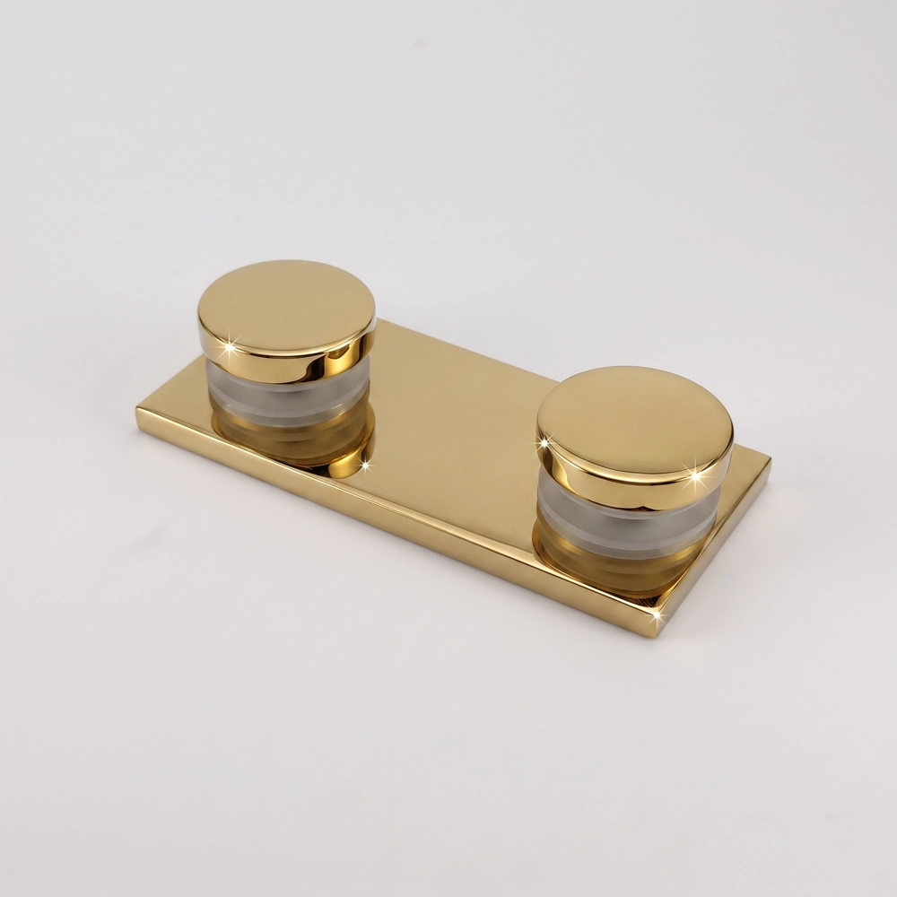 Modern 180° Square Glass to Glass Shower Bracket (MBS180D/B)