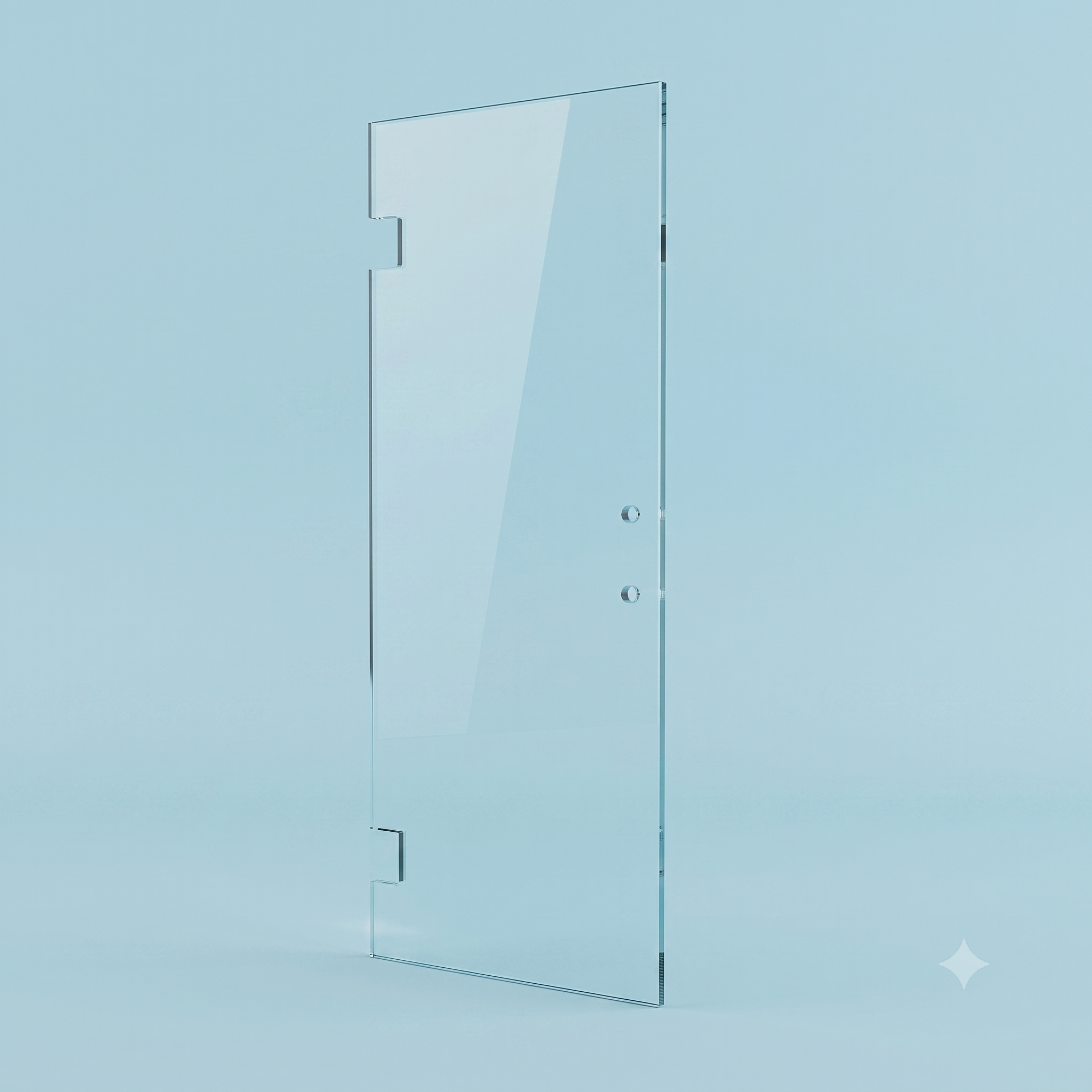 Modern Hinged Shower Door Panel for Handle (SHD…-H)