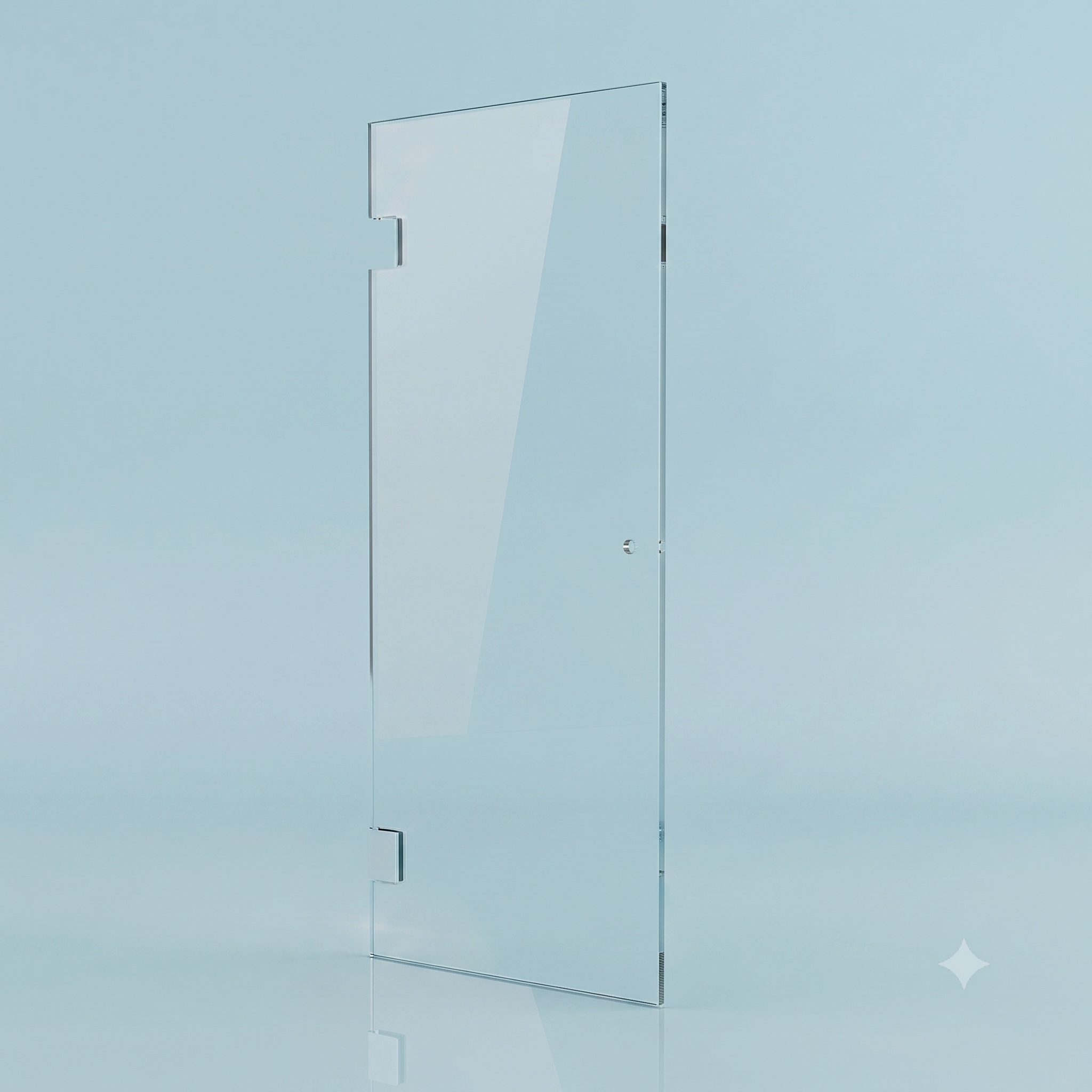 Modern Hinged Shower Door Panel for Knob (SHD…-K)