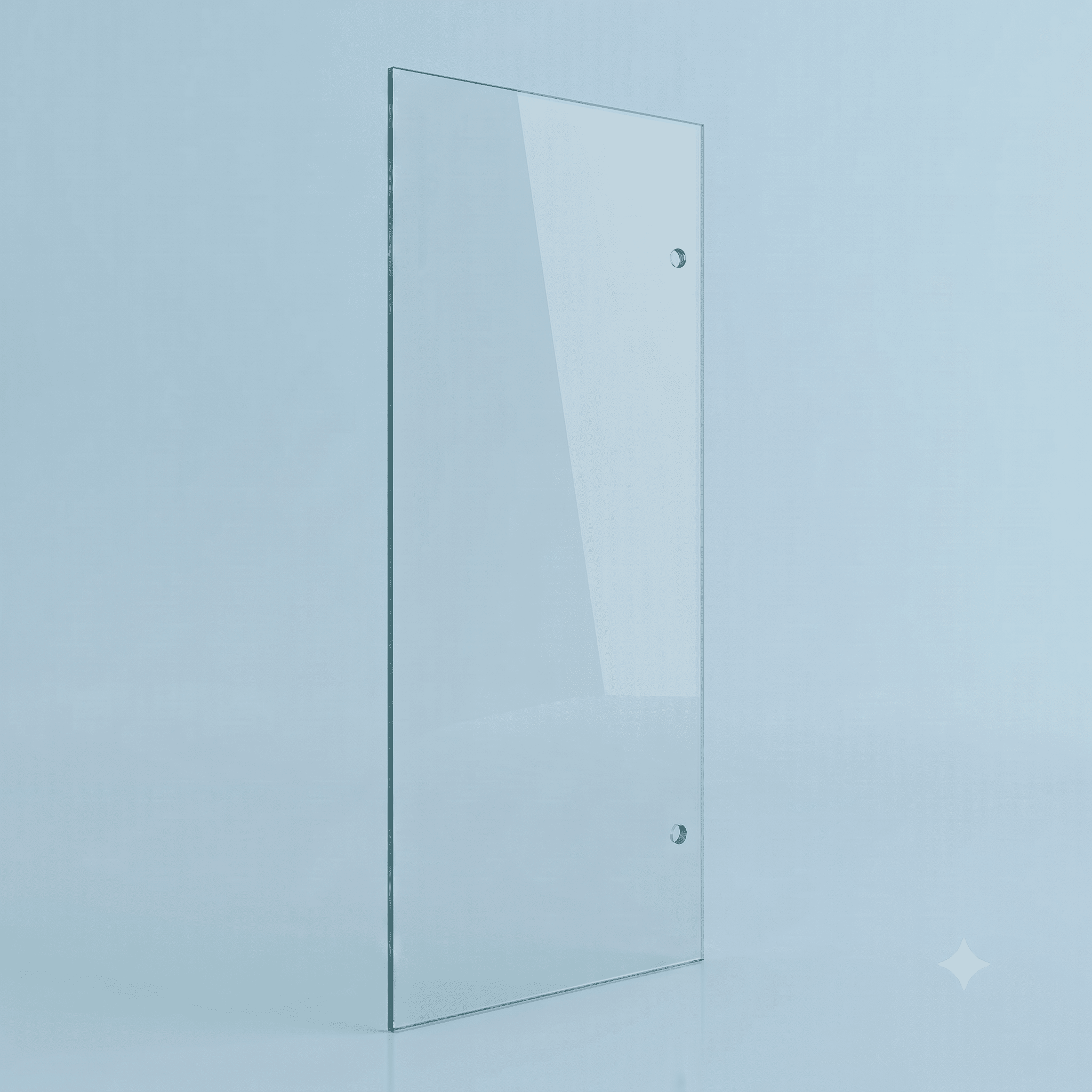 Modern Single/Return Shower Panel with Bracket Holes
