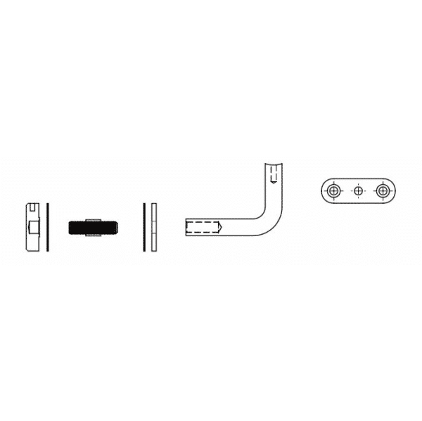 Elite Ø38mm Round Glass Mounted Handrail Bracket (BF1250.38)