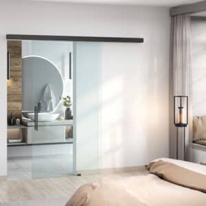 Saheco BLOQ Glass 60kg Sliding Door Hardware Kit