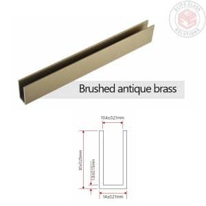 Elite Aluminium Frameless Shower Channel Section (CH30)