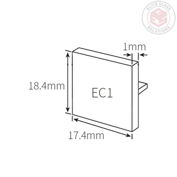 Elite End Cap for CH18 Shower Channel (EC1)