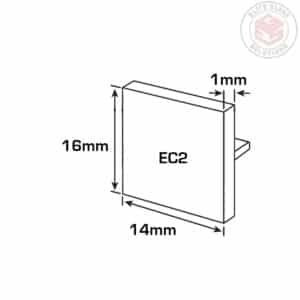 Elite End Cap for CH15 Shower Channel (EC2)