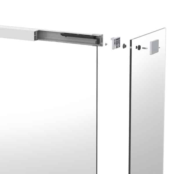 Saheco Aqua Glass Sliding Shower Screen Hardware Kit (SV-AQUA)