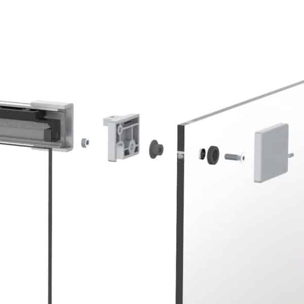 Saheco Aqua Glass Sliding Shower Screen Hardware Kit (SV-AQUA)