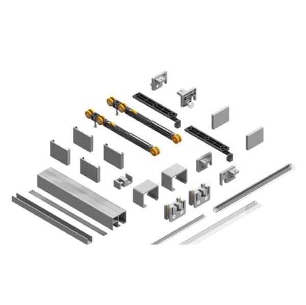 Saheco Aqua Glass Sliding Shower Screen Hardware Kit (SV-AQUA)